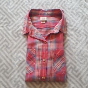 Mossimo Long Sleeve Button Down Plaid